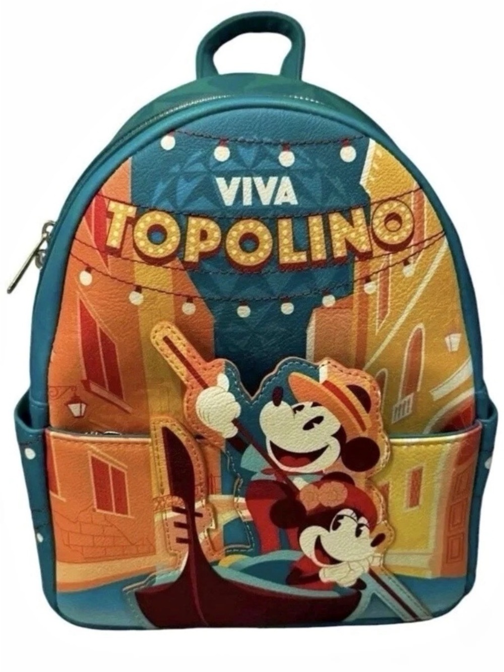 Loungefly Disney Parks EPCOT Italy Pavilion Viva Topolino Mini Backpack